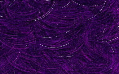 Dark Pink vector texture with bent lines.