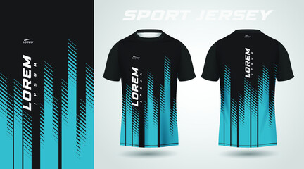 black blue t-shirt sport jersey design © TaufikStuff