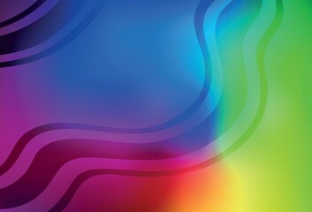 Obraz premium Dark Multicolor vector abstract bright template.
