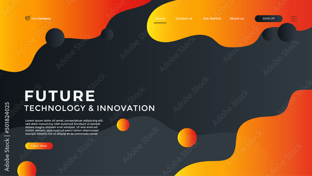 Wall mural creative design web page templates of graphic design, website design and development, social media, 
