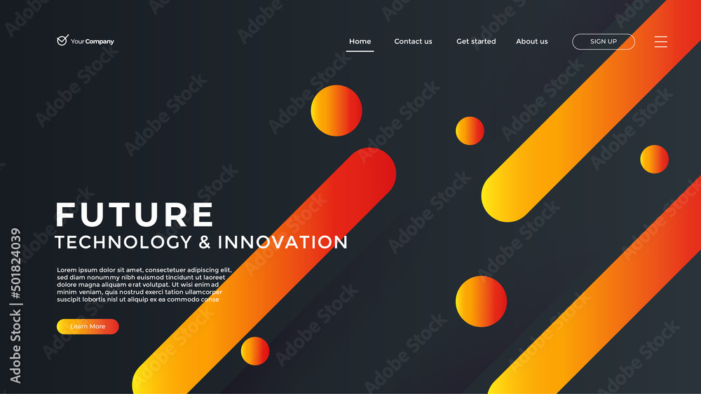 Wall mural creative design web page templates of graphic design, website design and development, social media, 