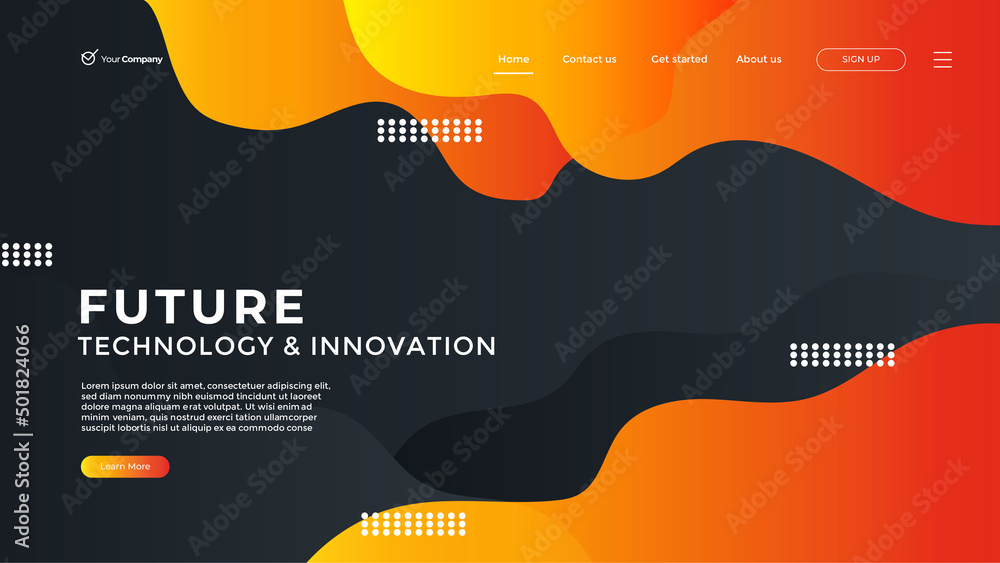 Wall mural creative design web page templates of graphic design, website design and development, social media, 