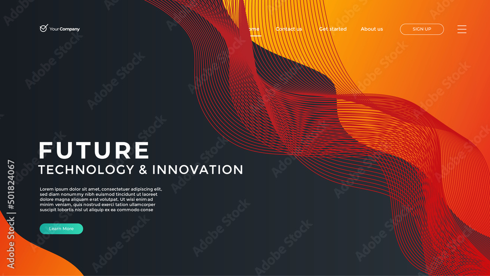 Wall mural creative design web page templates of graphic design, website design and development, social media, 