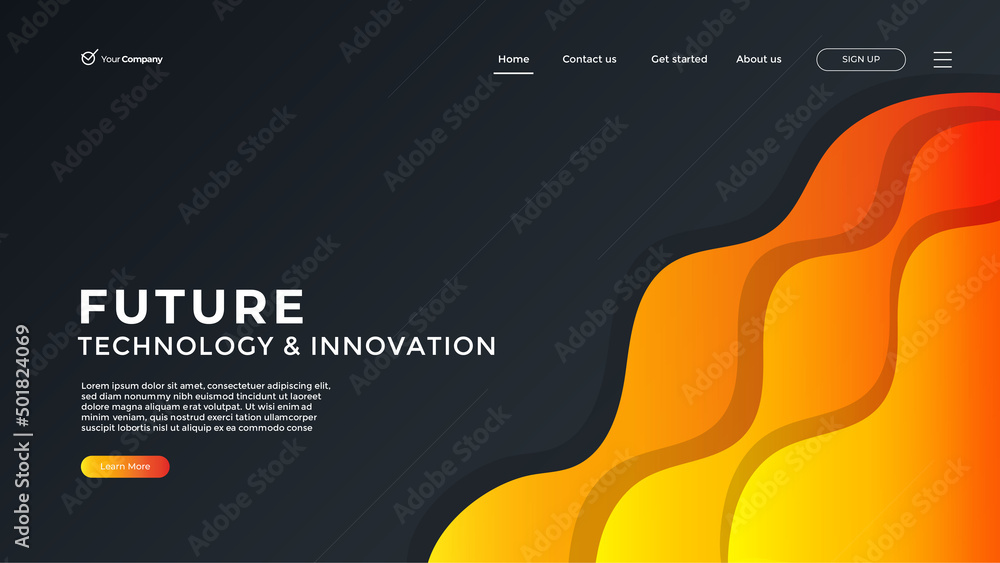 Wall mural creative design web page templates of graphic design, website design and development, social media, 