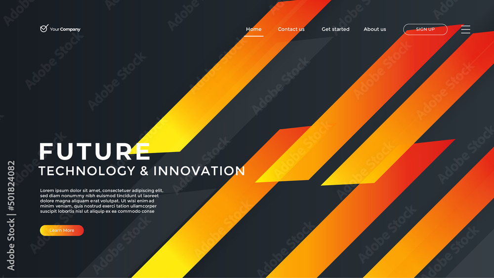 Wall mural creative design web page templates of graphic design, website design and development, social media, 