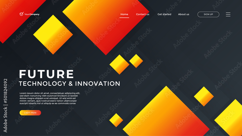 Wall mural creative design web page templates of graphic design, website design and development, social media, 