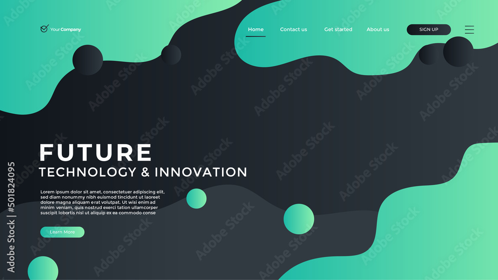 Wall mural creative design web page templates of graphic design, website design and development, social media, 