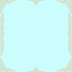 Damask seamless wallpaper. Thai pattern vector illustration. Modern fabric pattern, wrapping paper, ornament, business card.