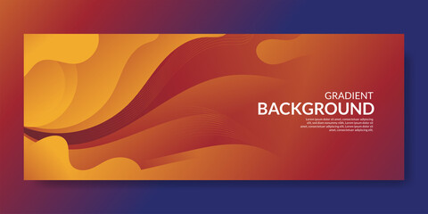 Abstract Colorful liquid background. Modern background design. gradient color. Orange Dynamic Waves. Fluid shapes composition. Fit for website, banners, wallpapers, brochure, posters
