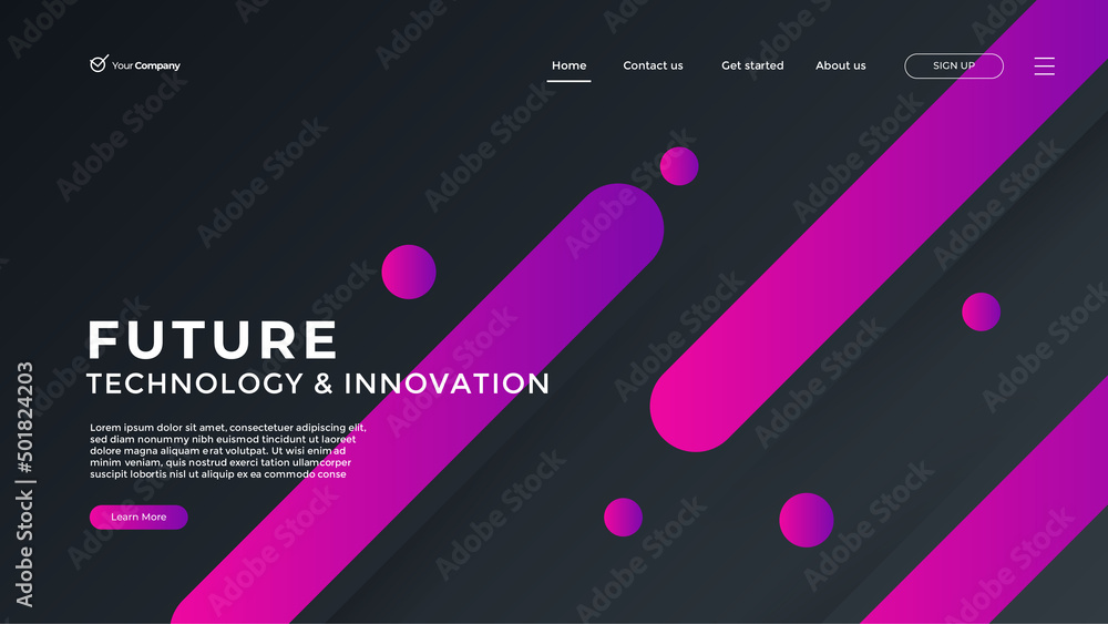 Wall mural creative design web page templates of graphic design, website design and development, social media, 