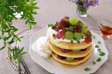 ぶどうパンケーキ　ハロウィン