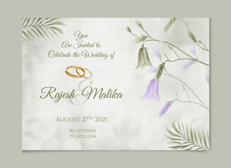 Engagement invitation template theme. Watercolor Floral wedding invitation card, background with golden nature. illustration for save the date, greeting, poster, and cover design, flyer, Abstract.
