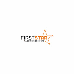 First Star Logo Sign Design