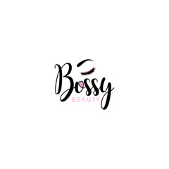 Beauty Eye Bossy Logo Sign Symbol Icon
