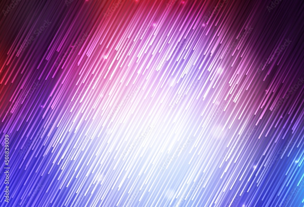 Poster light blue, red vector background with straight lines.