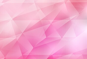 Light Pink vector abstract polygonal background.