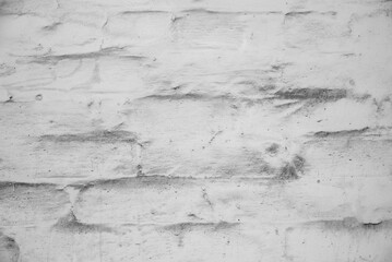 Obraz premium Black and white brick wall background. Detail of a Black and white brick wall texture.
