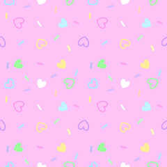 seamless pattern with hearts