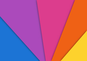 Colorful Abstract Background and Paper Cut Shapes Vector Design Layout for Business Presentations, Flyers, Posters and Invitation Multicolor