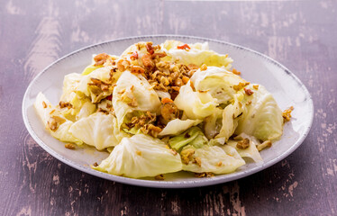 Stir-Fried Cabbage with Fish Sauce - 501830849
