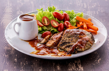 Pork Steak with Tomato