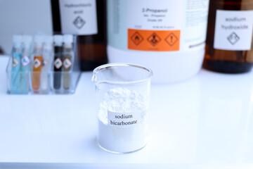sodium bicarbonate is used in laboratory or in the industry
