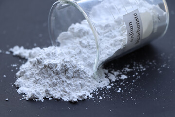 sodium bicarbonate is used in laboratory or in the industry - obrazy, fototapety, plakaty