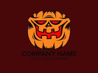 halloween pumpkin logo