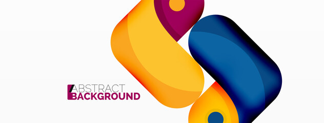 Creative geometric wallpaper. Trendy minimal abstract background. Techno business template for wallpaper, banner, background or landing