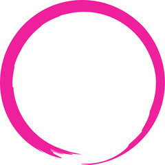 Circle pink frame with space