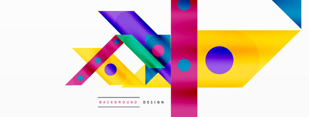 Color overlapping stripes background. Colorful lines composition for wallpaper, banner, background or landing