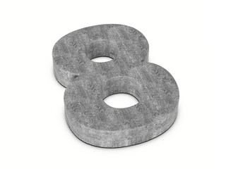 Concrete number eight