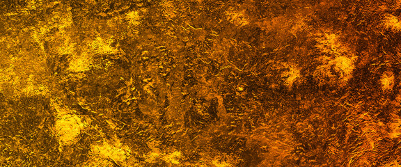 golden concrete texture, background texture in warm autumn colors,  beautiful golden art widescreen background.