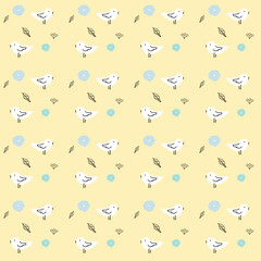 seamless pattern with birds