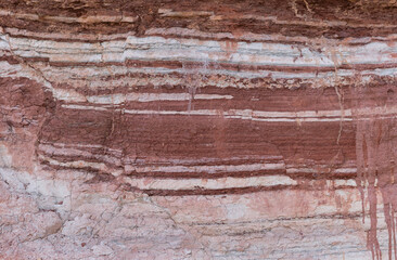 rock from colored layers background
