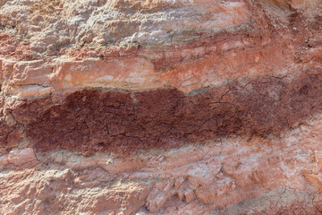 rock from colored layers background