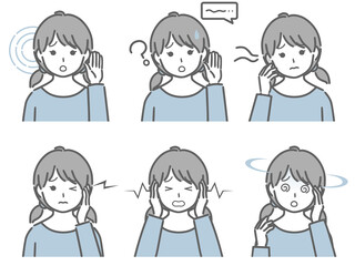 耳の調子が悪い女の子