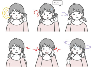 耳の調子が悪い女の子