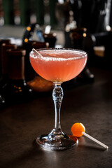 tasty cocktail in the bar