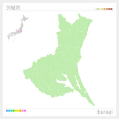 茨城県の地図・Ibaraki Map