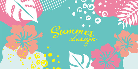 夏　リゾートイラスト © ヨーグル