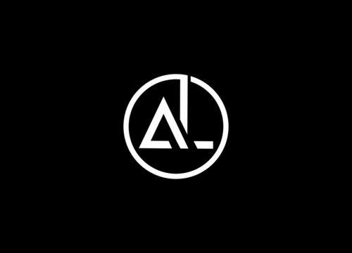 Alphabet AL initial Letter Monogram Icon Logo vector illustration