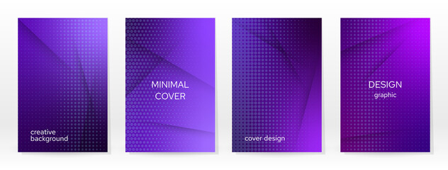 Minimal Poster. Pastel Soft. Blue Gradient Set.