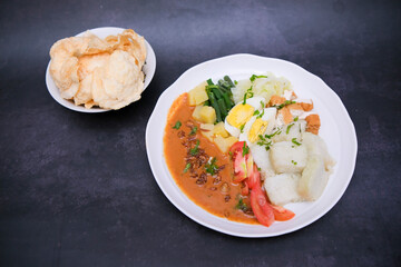 gado-gado is one of the typical Indonesian food