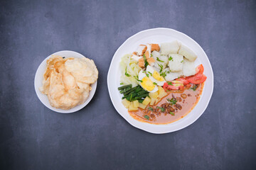 gado-gado is one of the typical Indonesian food
