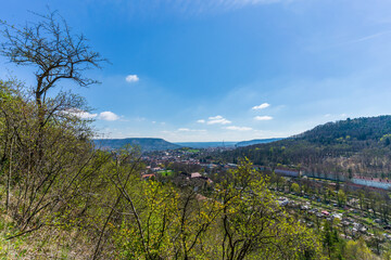 View at Jena on a sunny day in early Spring