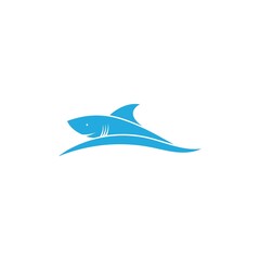 Shark illustration Logo design icon