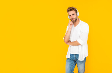 listen to music. wireless device accessory. new technology.