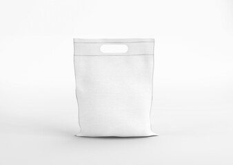 White blank Non-Woven Shopping Bag on isolated background