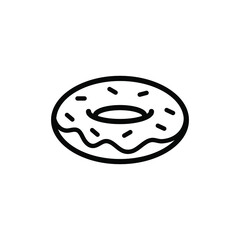 Doughnut vector line style icon